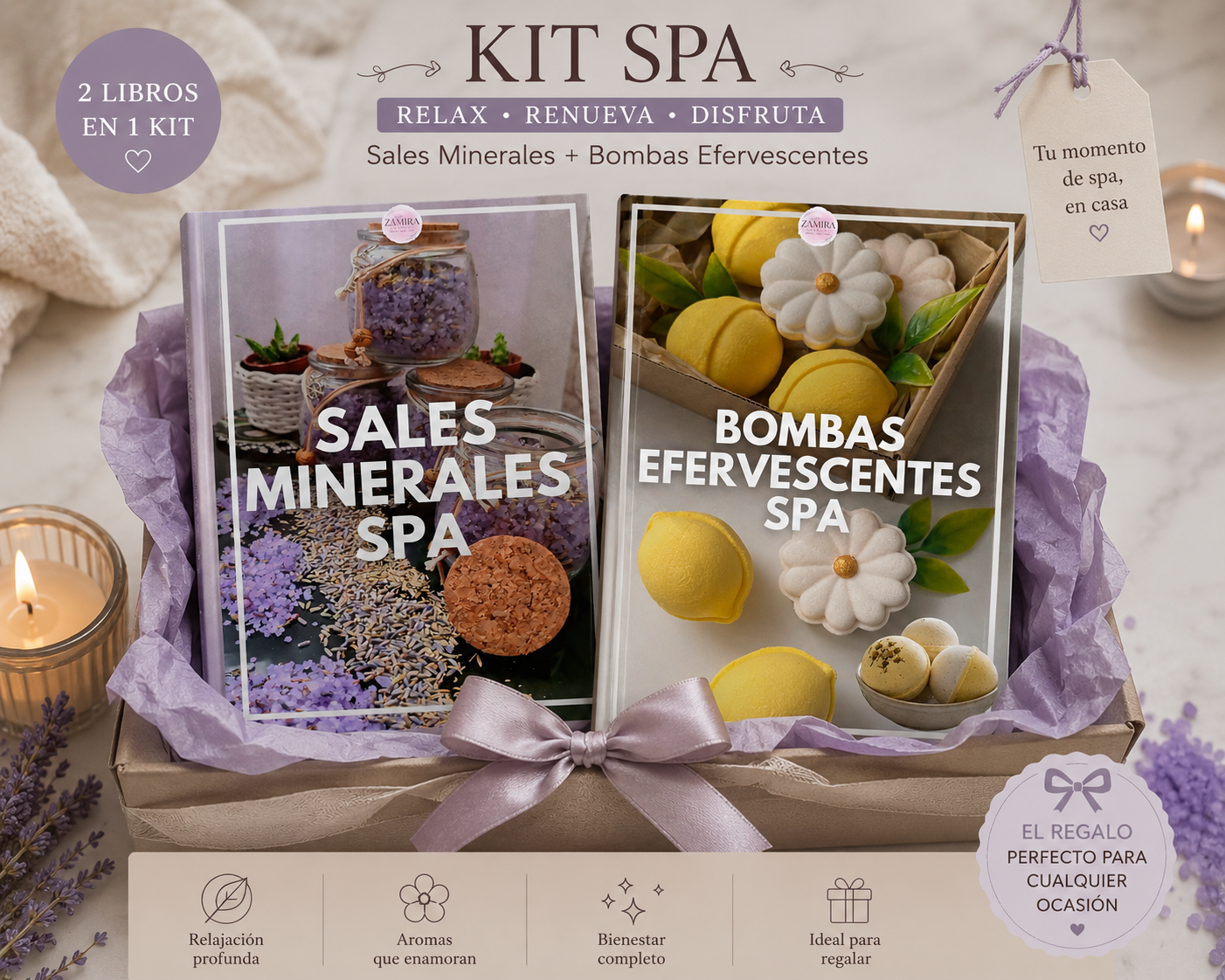 KIT RELAX SPA Bombas Efervescentes & Sales Minerales